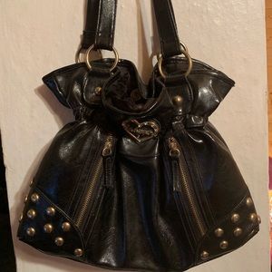 Black leather Babygirl purse!